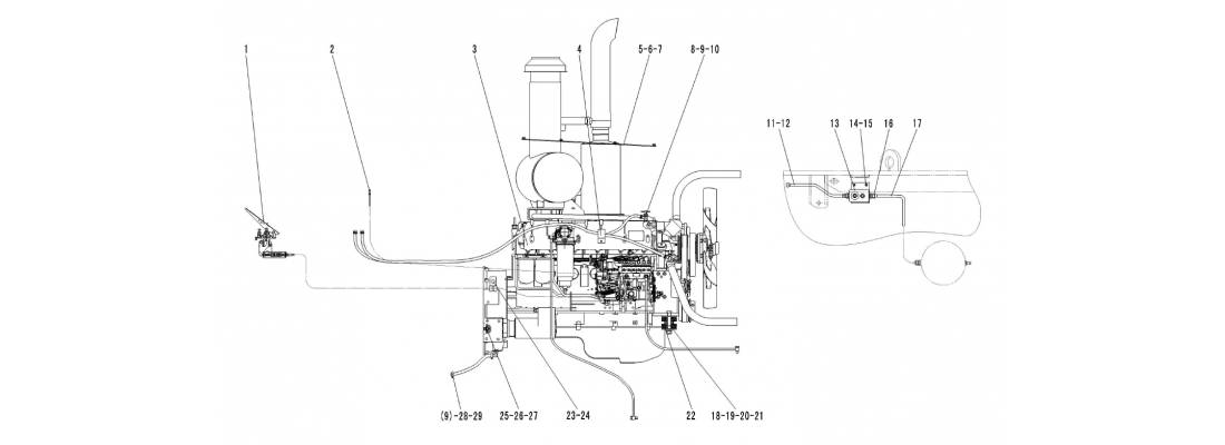 Двигатель SDLG LG956L